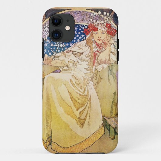 Alphonse Mucha Princess Hyacinth iPhone 5 Hoesje (Achterkant)