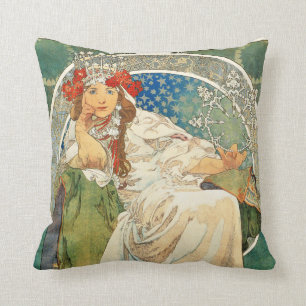 Alphonse Mucha Princess Hyacinth Pillow Kussen