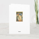 ALPHONSE MUCHA "PRINCESS HYACINTH"-WENSKAART KAART (Achterkant)