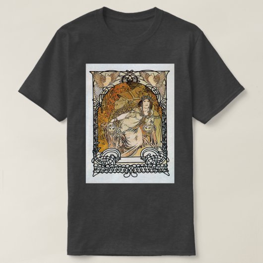 Alphonse Mucha Princesse de Tripoli T-shirt (Design voorkant)