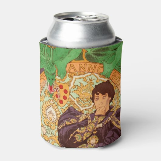 Alphonse Mucha Prins en Draak Blikjeskoeler (Blikje Voorkant)
