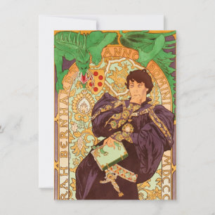 Alphonse Mucha Prins en Draak Kaart