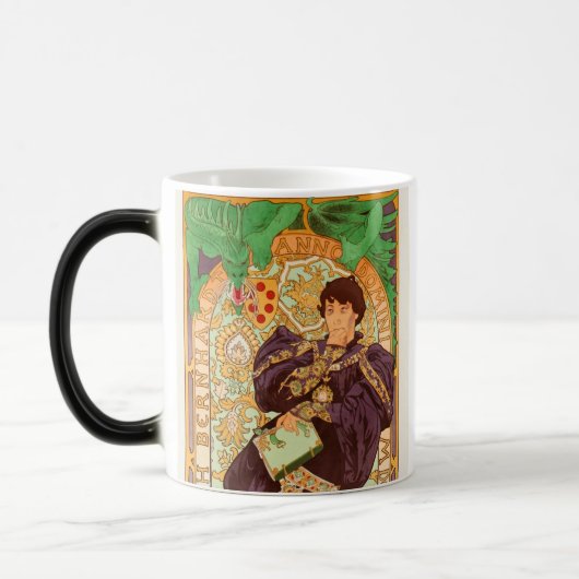 Alphonse Mucha Prins en Draak Magische Mok (Links)