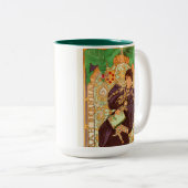 Alphonse Mucha Prins en Draak Tweekleurige Koffiemok (Voorkant rechts)