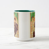 Alphonse Mucha Prins en Draak Tweekleurige Koffiemok (Center)