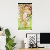 Alphonse Mucha Printemps Spring Poster (Thuiskantoor)