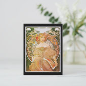 Alphonse Mucha Reverie Daydroom Briefkaart (Staand voorkant)