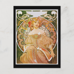 Alphonse Mucha Reverie Daydroom Briefkaart