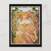 Alphonse Mucha Reverie Daydroom Briefkaart (Voorkant)