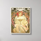 Alphonse Mucha Rêverie Daydroom CC0103 Art Nouveau Canvas Afdruk (Voorkant)