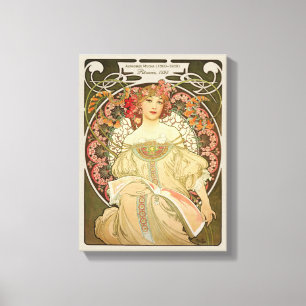 Alphonse Mucha Rêverie Daydroom CC0103 Art Nouveau Canvas Afdruk
