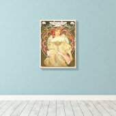 Alphonse Mucha Rêverie Daydroom CC0103 Art Nouveau Canvas Afdruk (Insitu (Houten vloer))