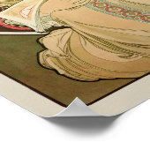 Alphonse Mucha Rêverie Daydroom CC0105 Art Nouveau Poster (Hoek)