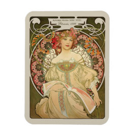 Alphonse Mucha Rêverie Daydroom CC0878 Art Nouveau Magneet