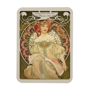 Alphonse Mucha Rêverie Daydroom CC0878 Art Nouveau Magneet