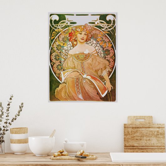 Alphonse Mucha Reverie Daydroom Poster (Keuken)