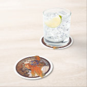 Alphonse Mucha Ronde Kartonnen Onderzetter (Insitu)