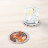 Alphonse Mucha Ronde Kartonnen Onderzetter (Insitu)