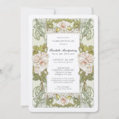 Alphonse Mucha Rozen Celebration of Life Kaart (Voorkant)