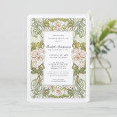 Alphonse Mucha Rozen Celebration of Life Kaart (Staand voorkant)