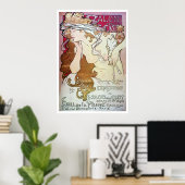 Alphonse Mucha. Salon Des Cent, 1896 Poster (Thuiskantoor)