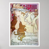 Alphonse Mucha. Salon Des Cent, 1896 Poster (Voorkant)
