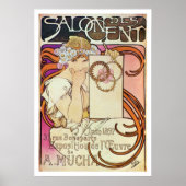 Alphonse Mucha. Salon Des Cent, 1897 Poster (Voorkant)