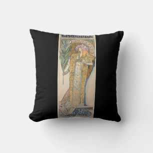 Alphonse Mucha - Sarah Bernhard Painting Kussen