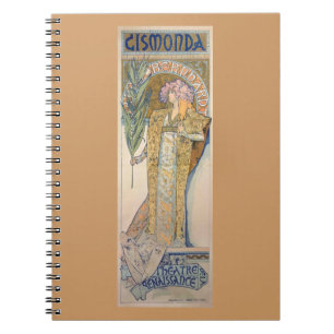 Alphonse Mucha - Sarah Bernhard Painting Notitieboek