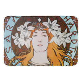 Alphonse Mucha Sarah Bernhardt  Art Nouveau Badmat