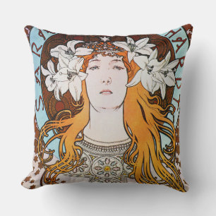 Alphonse Mucha Sarah Bernhardt Art Nouveau Kussen