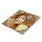 Alphonse Mucha Sarah Bernhardt Art Nouveau Tegeltje (Zijkant)