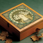 Alphonse Mucha Sarah Bernhardt Art Nouveau  Tegeltje