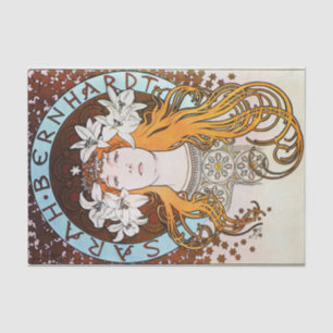Alphonse Mucha Sarah Bernhardt Art Nouveau Tissuepapier