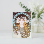 Alphonse Mucha - Sarah Bernhardt Briefkaart (Staand voorkant)
