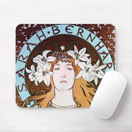 Alphonse Mucha - Sarah Bernhardt Muismat (Met muis)