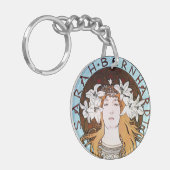 Alphonse Mucha - Sarah Bernhardt Sleutelhanger (Voorkant Links)