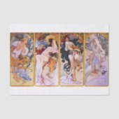 Alphonse Mucha | Seizoenen - 1897 Tissuepapier (Voorkant)