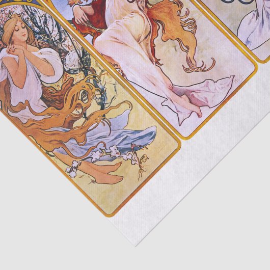 Alphonse Mucha | Seizoenen - 1897 Tissuepapier (Detail)