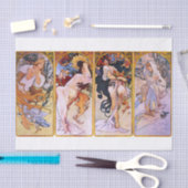 Alphonse Mucha | Seizoenen - 1897 Tissuepapier (Craft)