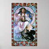 Alphonse Mucha - Slavia - Art Nouveau - Afscheidin Poster (Voorkant)