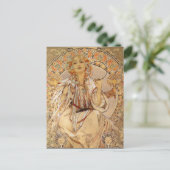 Alphonse Mucha - Slavia Briefkaart (Staand voorkant)