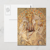 Alphonse Mucha - Slavia Briefkaart (Voorkant / Achterkant)