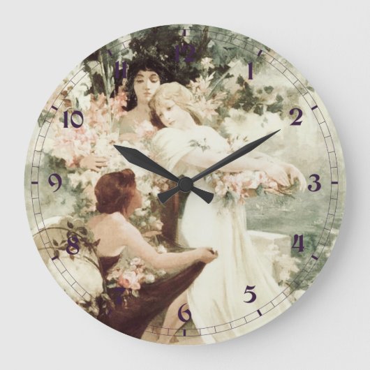  Alphonse Mucha Spirit of Spring Grote Klok (Voorkant)