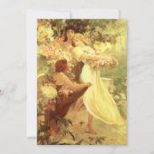 Alphonse Mucha Spirit of Spring Invitation Kaart (Voorkant)