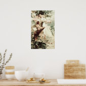Alphonse Mucha Spirit of Spring Poster (Keuken)