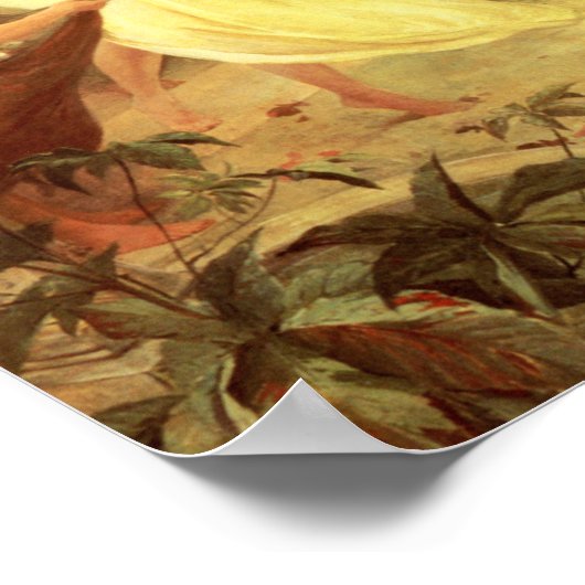 Alphonse Mucha Spirit of Spring Poster (Hoek)