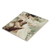 Alphonse Mucha Spirit of Spring Tegeltje (Zijkant)