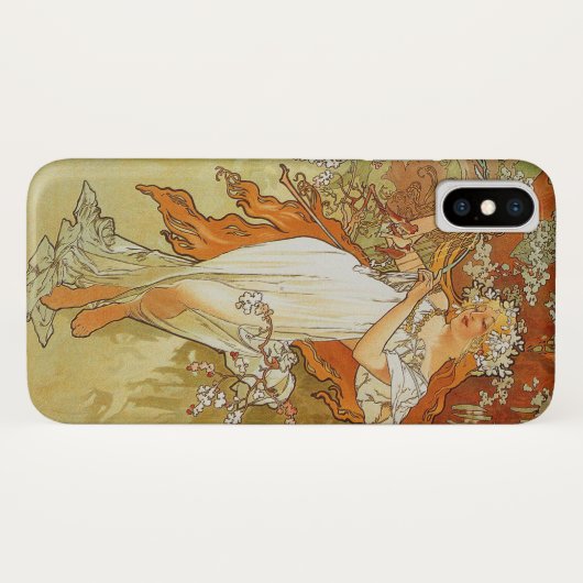 Alphonse Mucha - Spring Case-Mate iPhone Case (Achterkant (horizontaal))