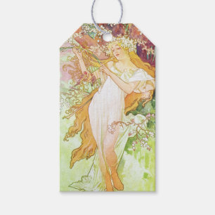 Alphonse Mucha Spring Floral Art Nouveau Cadeaulabel